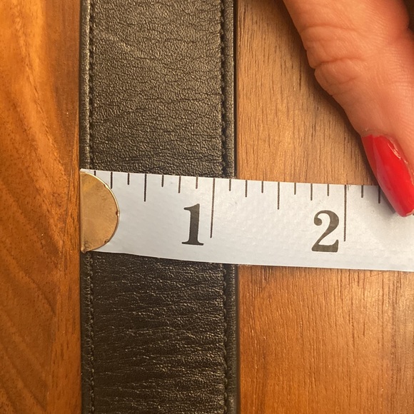 Coach reversible black and dark brown leather belt - Picture 7 of 7